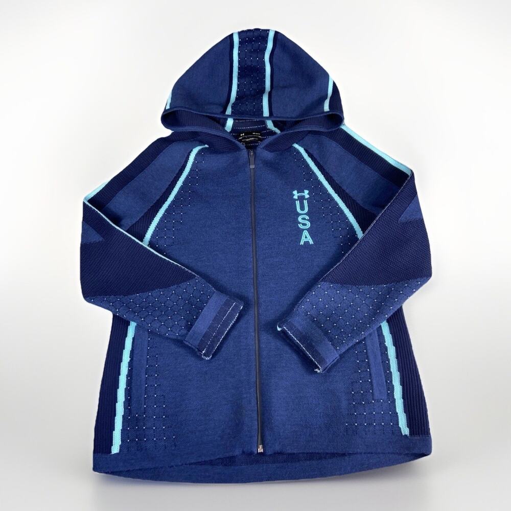 Under Armour USA Intelliknit Hoodie Men’s M Olymipic 2024 Paris Collection